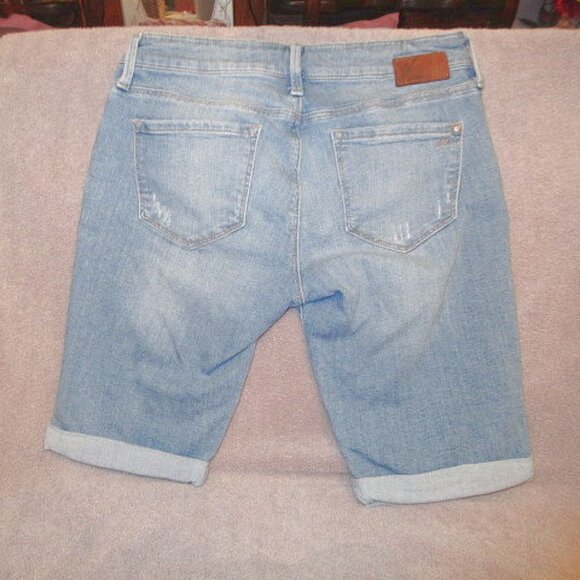 Mavi Karly Mid Rise Bermuda Shorts Women's Size 29 Stretch Denim Mid Rise Jorts - Picture 8 of 12